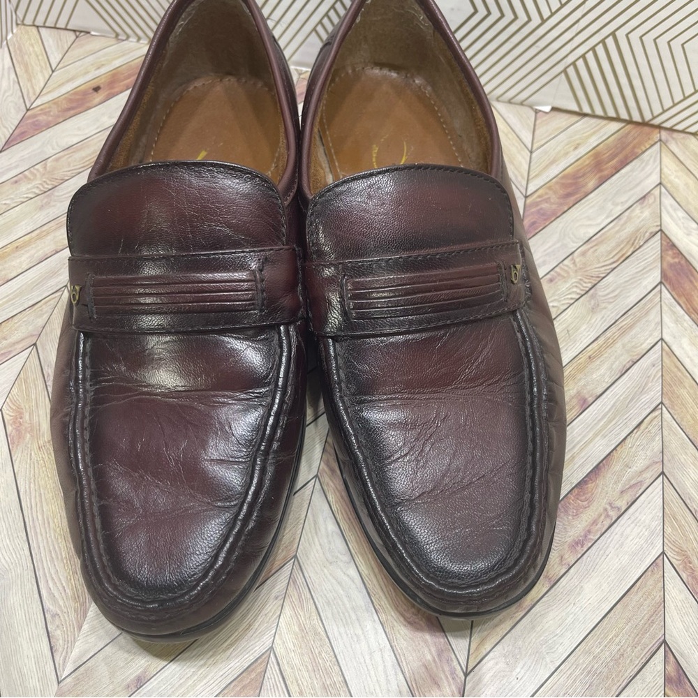 French Shriner Shoes. Burgundy Size 8 1/2‎ W sb